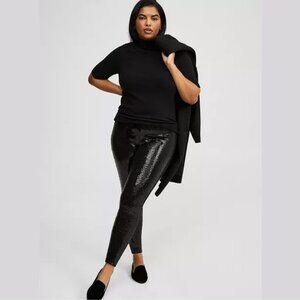 Torrid - Full-Length Sequin Legging in Black Shimmer